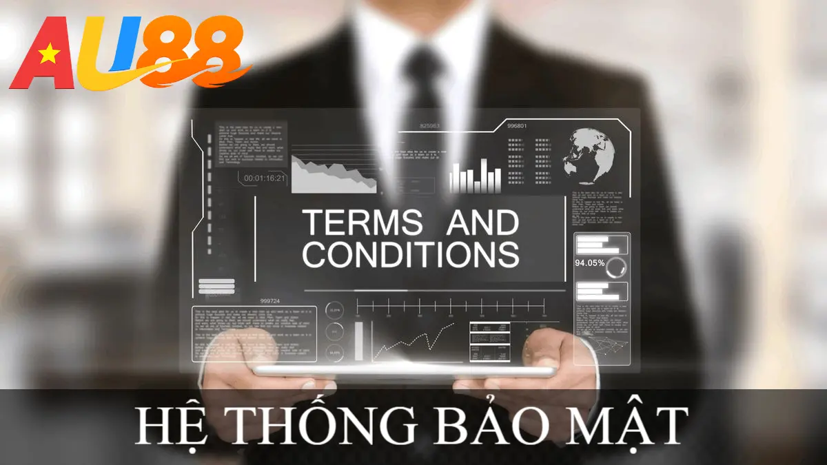 Hệ thống bảo mật công nghệ cao theo Điều khoản và điều kiện AU88